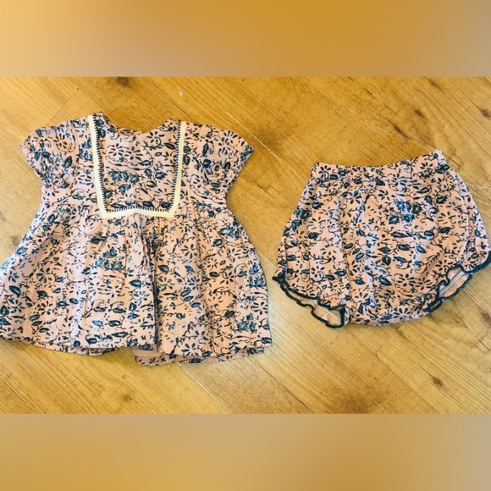 2 Piece Peek Pink Floral Outfit